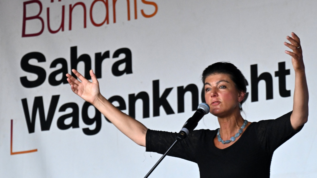 Sahra Wagenknecht war in Bochum abwesend. Doch wie zu Linken-Zeiten soll sie die Bundestagsliste in Nordrhein-Westfalen anführen.