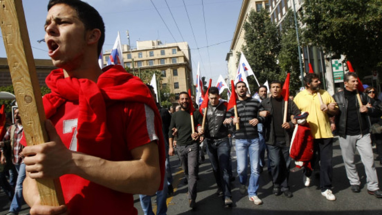 Massenprotest in Athen