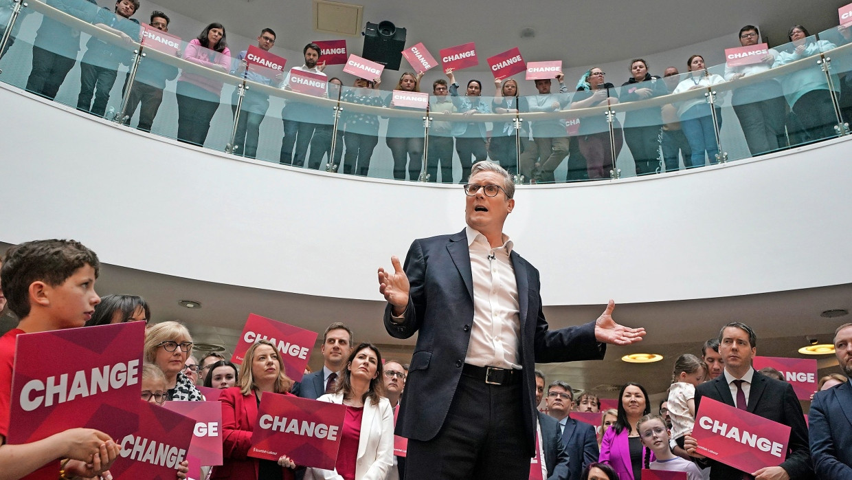 Der Labour-Vorsitzende Keir Starmer im Mai in Glasgow