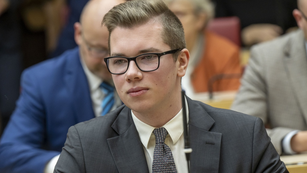 Daniel Halemba im Januar im bayerischen Landtag in München