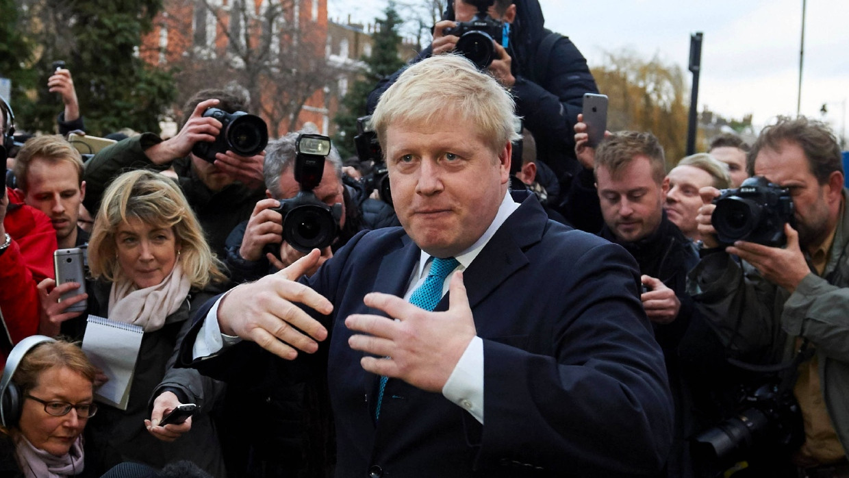 „Blonde Bombe“ nennt ihn die „Sun“: Boris Johnson wirbt für den Ausstieg aus der EU.