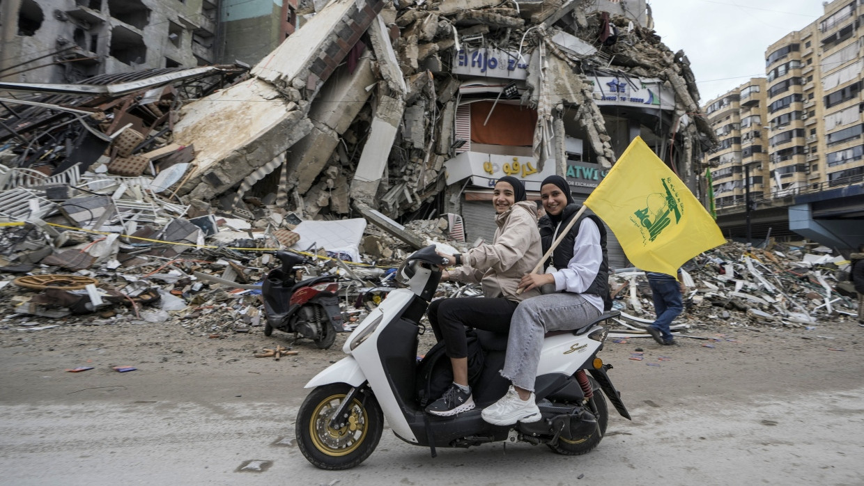 In der Hizbullah-Hochburg Dahiyeh wurden am Mittwoch Fahnen geschwenkt