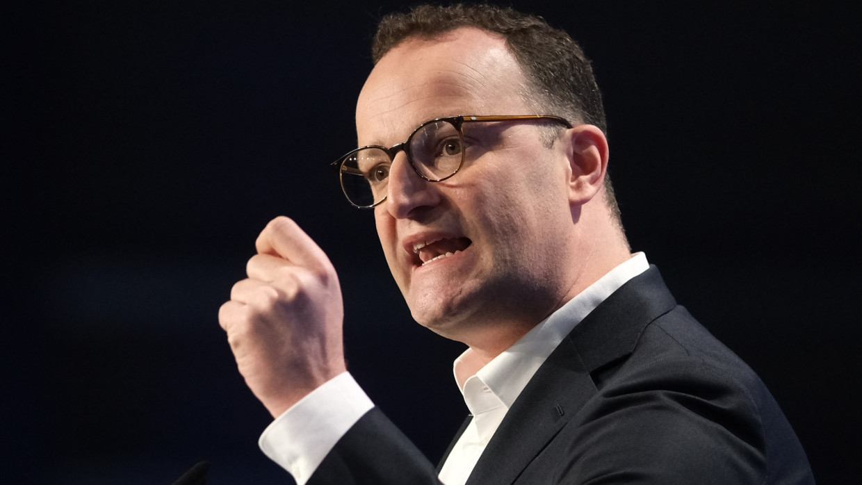 CDU-Politiker Jens Spahn am Samstag in Halle