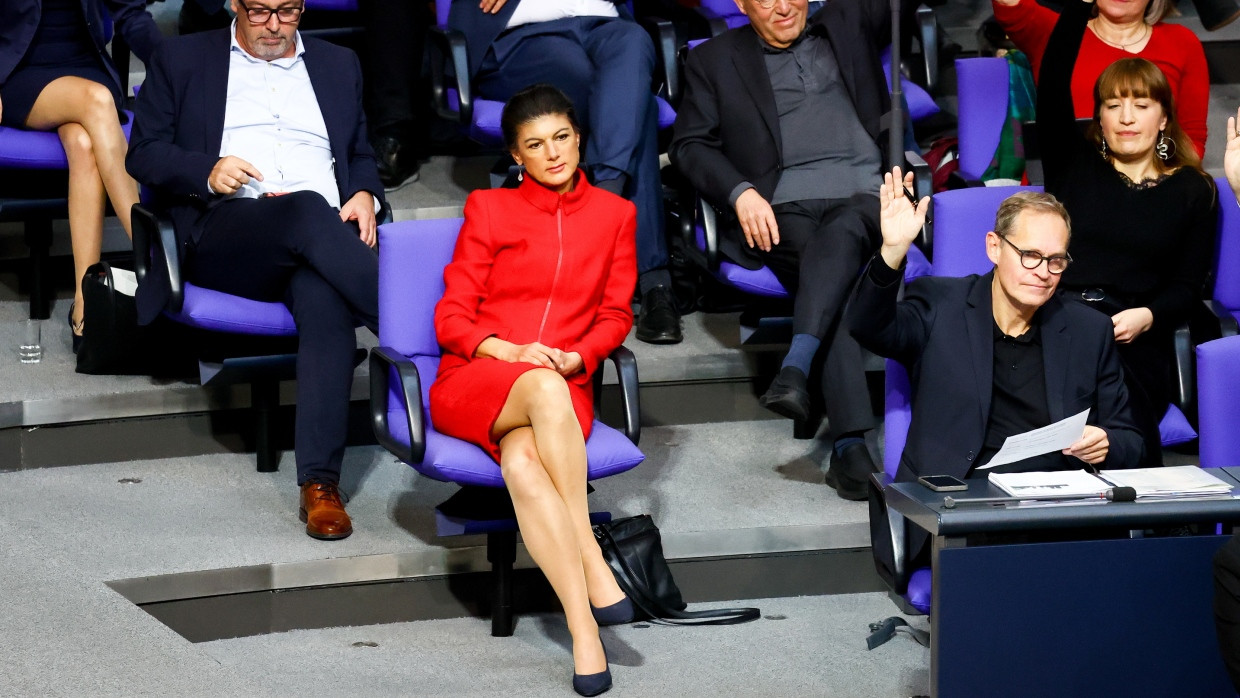 Auch nach dem 23. Februar noch im Bundestag?: BSW-Chefin Sahra Wagenknecht