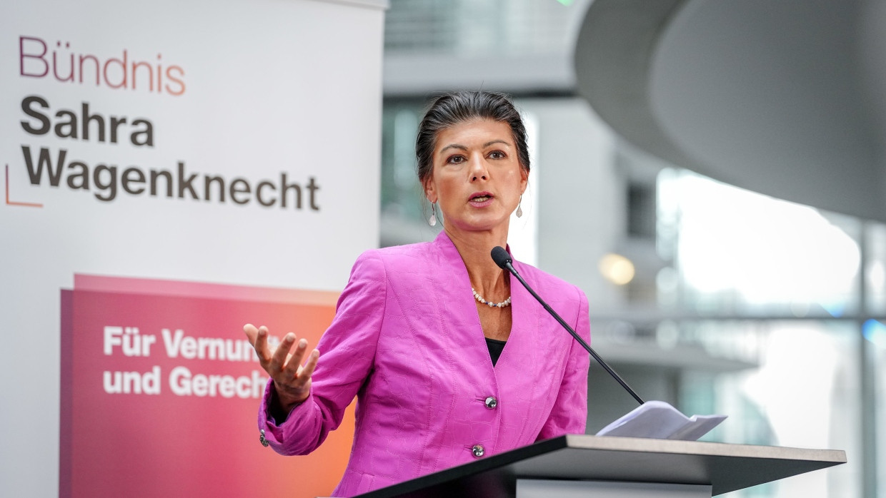 Sie könnte viele Pläne durchkreuzen: Die BSW-Vorsitzende Sahra Wagenknecht