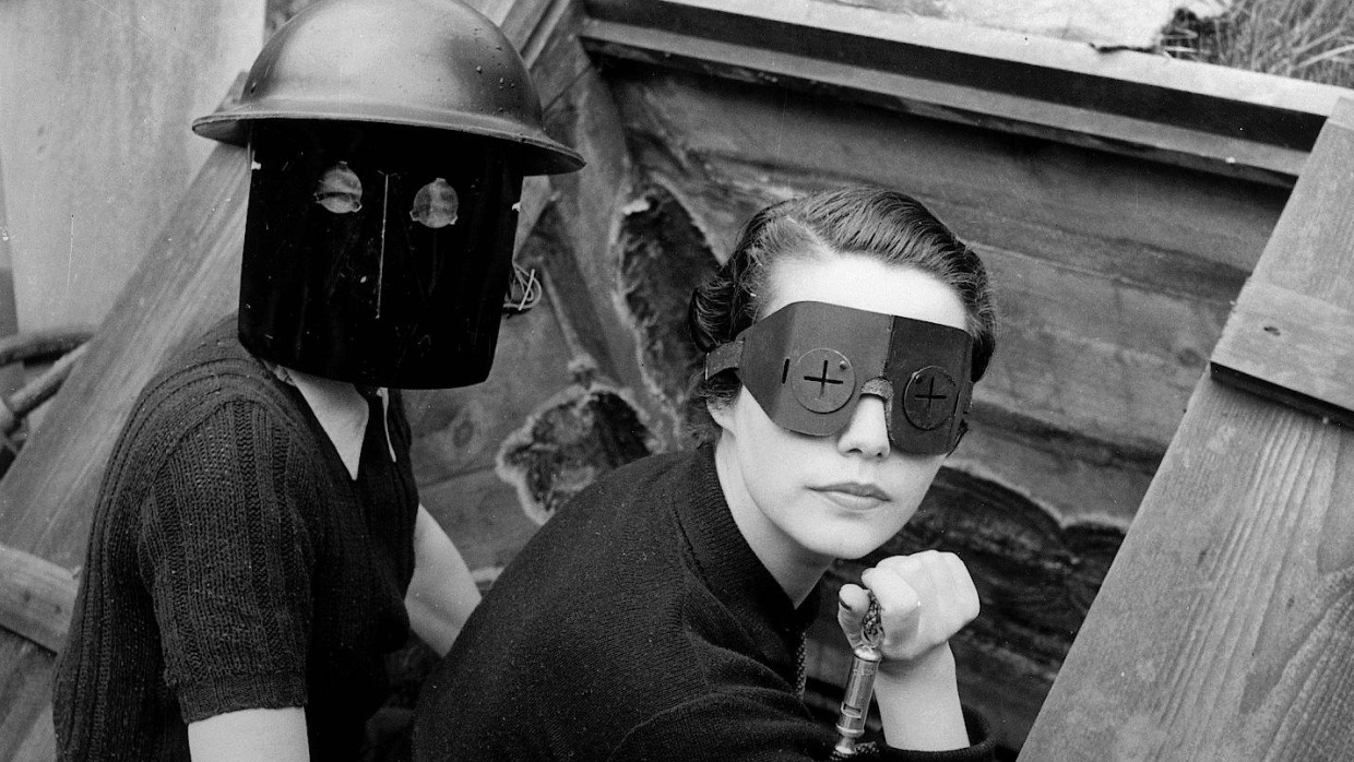 Fire Masks: Downshire Hill, London, England 1941 by Lee Miller