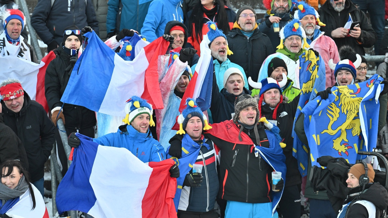 Die französischen Fans hatten einige Erfolge zu feiern in Oberhof