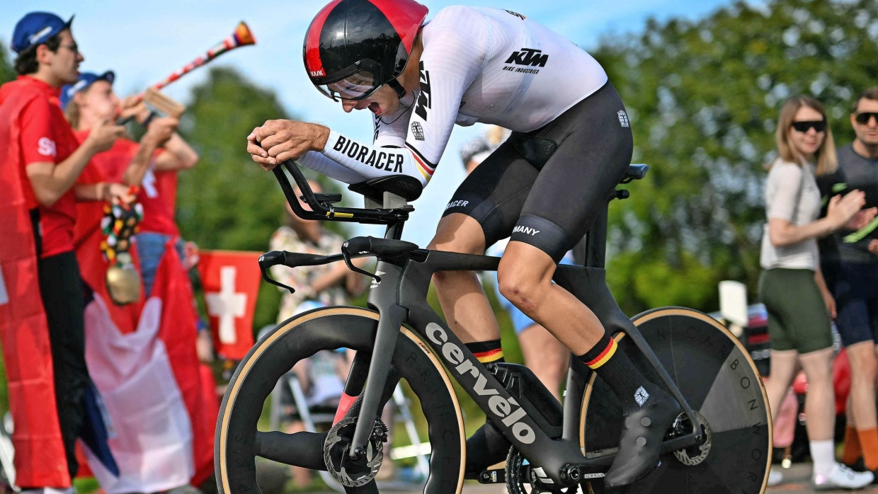 Bester Deutscher: Miguel Heidemann fuhr am Sonntag bei der Rad-WM im Zeitfahren auf den 20. Platz.