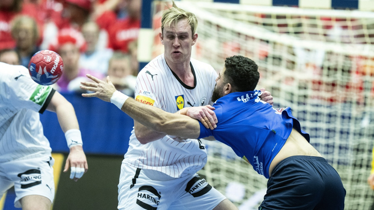 Deutscher Lichtblick: Marian Michalczik beim Handball-WM-Spiel gegen Tunesien