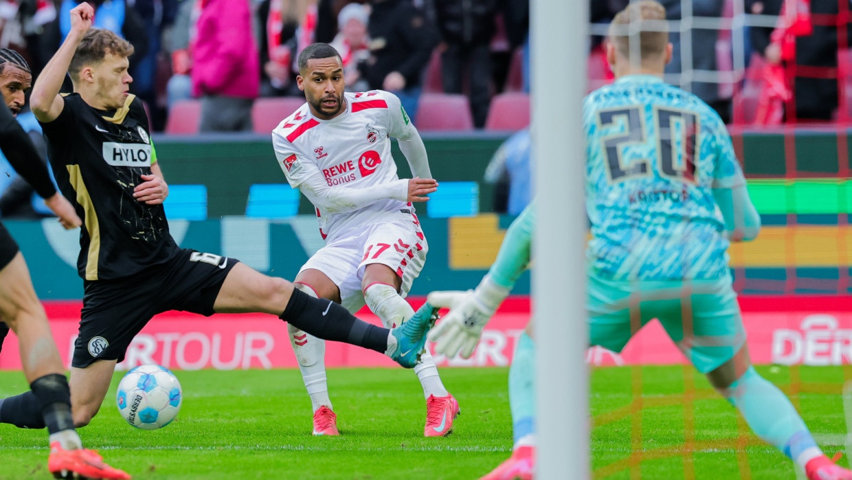 Dem 1. FC Köln reichte gegen Elversberg eine mäßige Leistung zm Sieg.