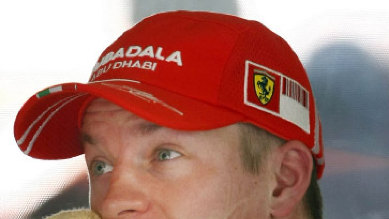 Schweißtreibend: Kimi Räikkönen war Schnellster im Training