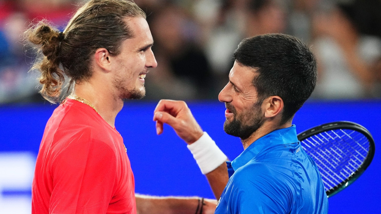 Wiedersehen im Halbfinale: Alexander Zverev (links) und Novak Djokovic