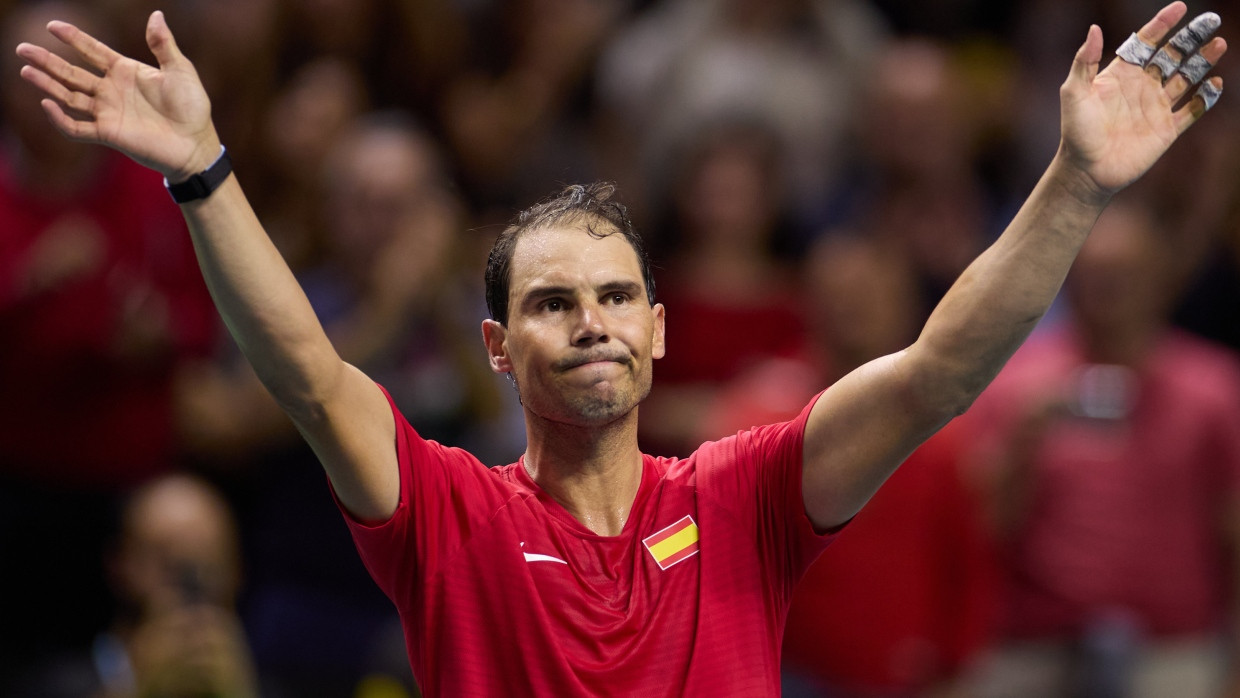 Das war’s: Rafael Nadal nach seinem letzten Tennismatch beim Davis Cup in Malaga