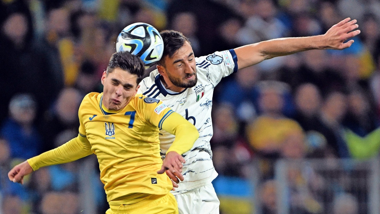 Ein Hauch von EM-Zauber: Trotz eines 0:0 liefern sich die Ukraine und Italien bis in die Nachspielzeit ein packendes Duell.Foto dpa