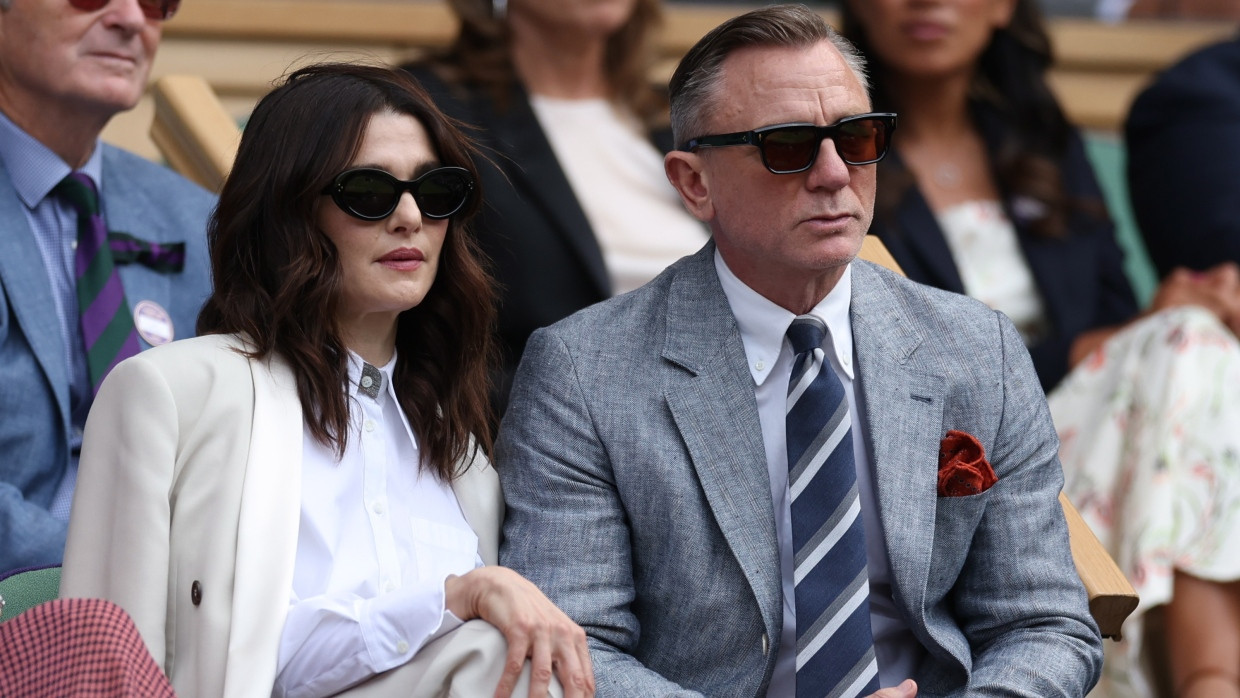 Wimbledon ist der Place to be: Daniel Craig und seine Frau, Schauspielerin Rachel Weisz