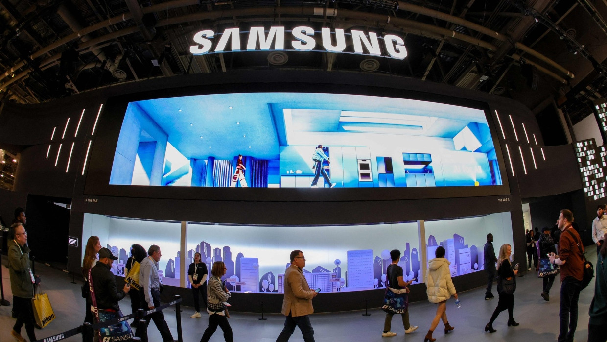 Elektronikmesse in Las Vegas: Samsung-Stand auf der CES Anfang des Jahres