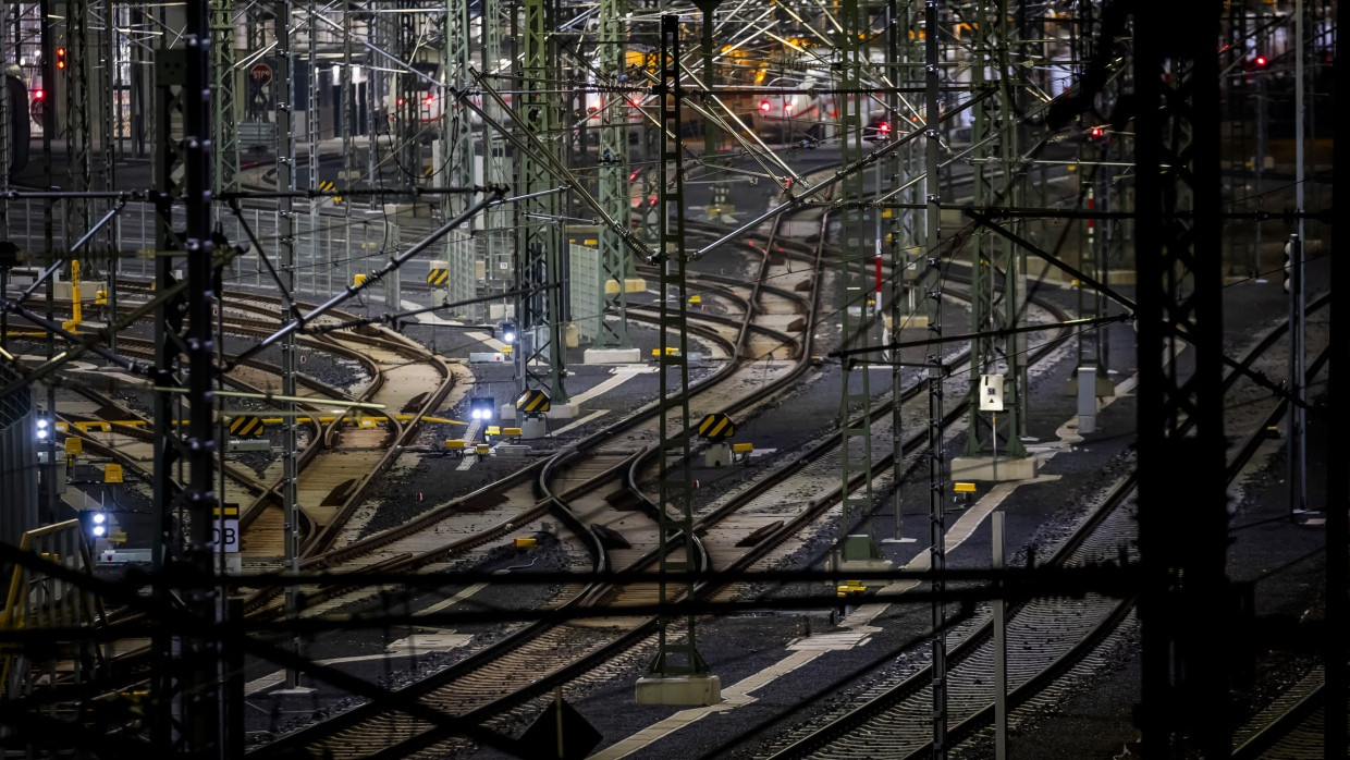 Die Schiene bleibt leer: Der Betriebsbahnhof Rummelsburg am Dienstagmorgen.