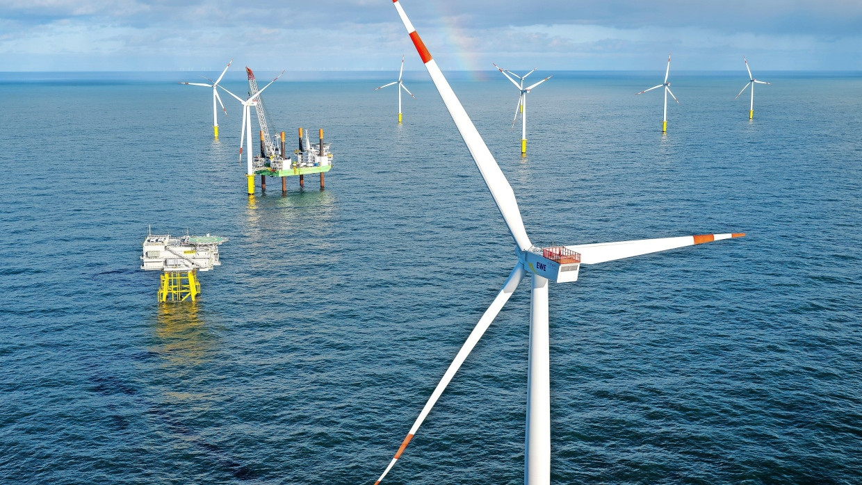 Werden immer höher und größer: Windparks in der Nordsee