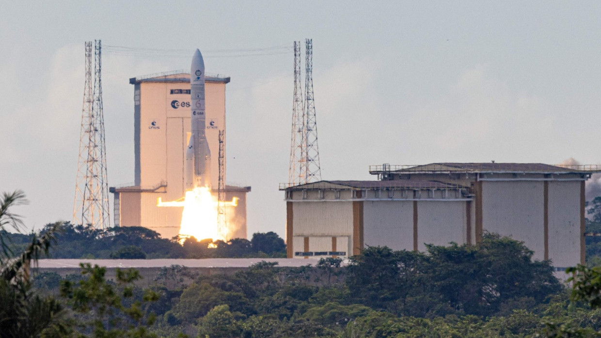 Lift-off: Ariane 6 macht sich auf ihre Reise ins All.