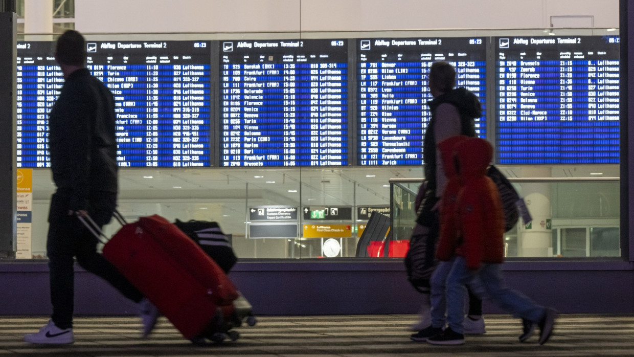 Am Flughafen München werden heute alle Abflüge der Lufthansa bestreikt.