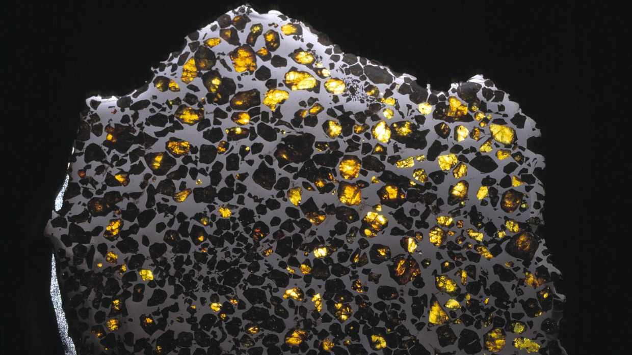 Magnetische Festplatte aus dem Himmel: Der Pallasite Meteorit enthält noch Informationen aus dem frühen Solarsystem.