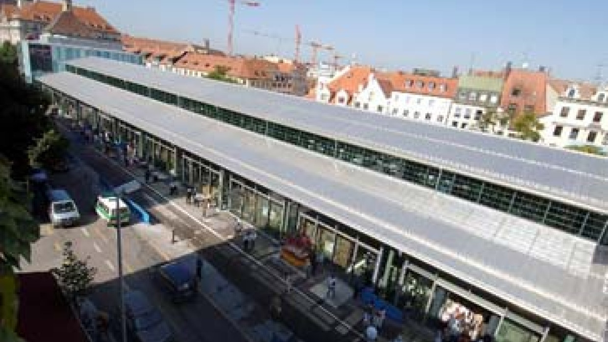 Wiederaufgebaut: Die Schrannenhalle auf dem Münchner Viktualienmarkt