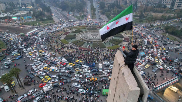 In der syrischen Hauptstadt Damaskus am Mittwoch, drei Tage nach dem Sturz des Assad-Regimes