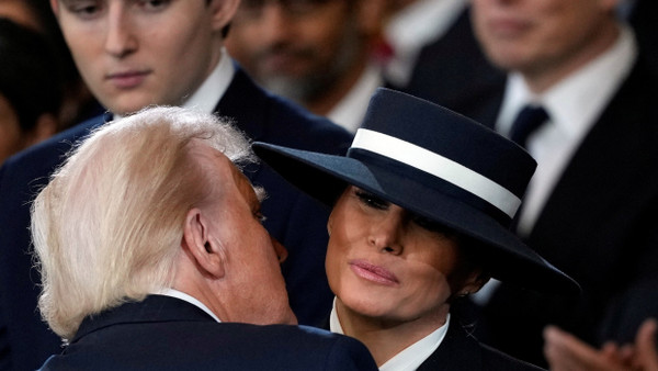 First Lady Melania Trump während der Amtseinführung ihres Mannes Donald Trump