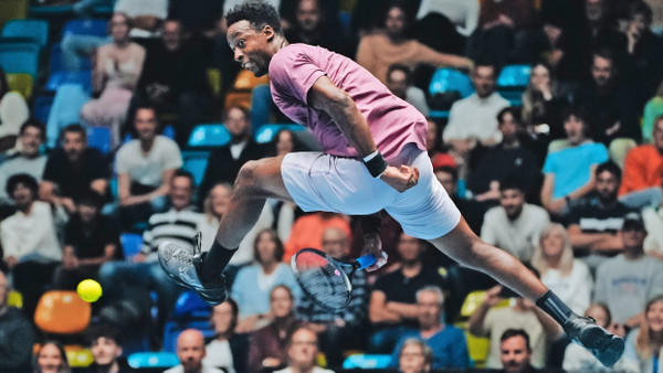 Tenniskünstler: Gael Monfils ist wie gemacht für das trickreiche Showevent in Frankfurt.