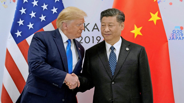 Man kennt sich: Donald Trump und Xi Jinping 2019 beim G 20.