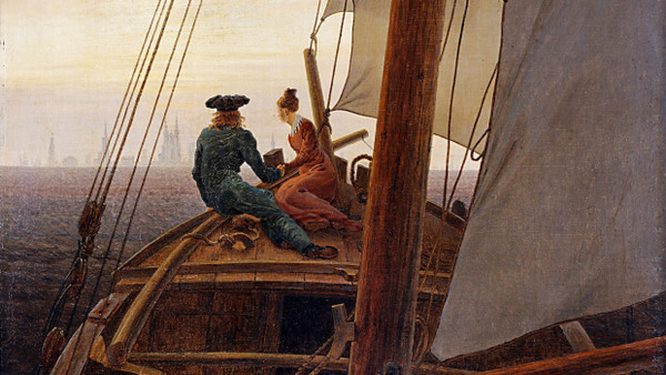 Caspar David Friedrich (1774–1840), „Auf dem Segler“, um 1819