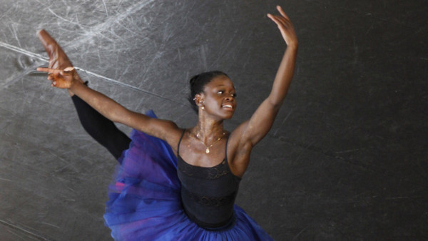 Michaela DePrince im Juli 2012 bei Proben in Johannesburg