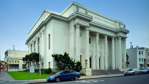 Die Zentrale des Internet Archiv in der ehemaligen Christian Science Kirche in San Francisco.