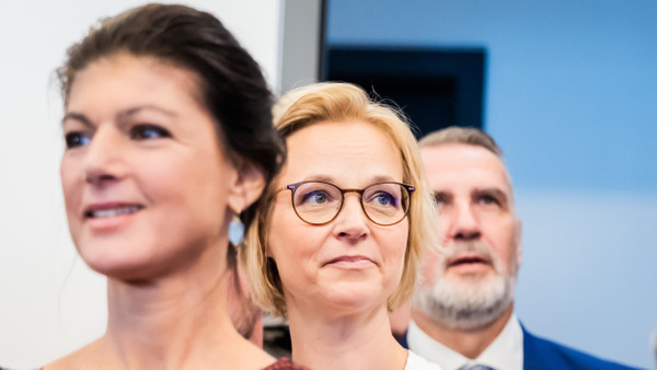 Parteigründerin Sahra Wagenknecht und die Vorsitzende des Landesverband Thüringen, Katja Wolf.