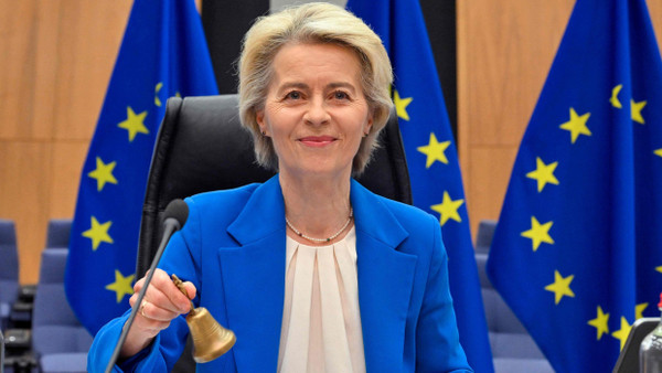 EU-Kommissionspräsidentin Ursula von der Leyen vor wenigen Tagen in Brüssel