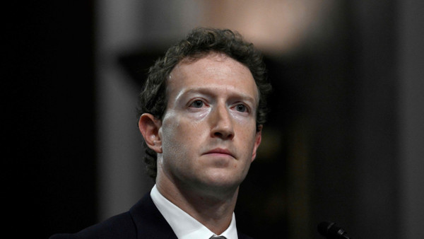 Mark Zuckerberg am 31. Januar 2024 in Washington (Archivbild)