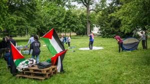 Gaza-Protestcamp noch sehr klein