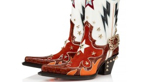 Cowboystiefel mit roter Sohle