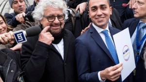 Grillo sagt zum Abschied leise „Ciao“