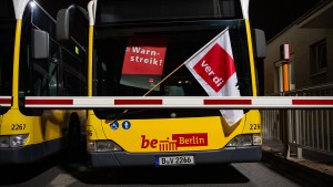 Bundesweite Streiks im öffentlichen Nahverkehr