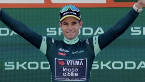 Wieder gewinnt Wout van Aert eine Etappe