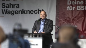 Wie das BSW in Brandenburg Wahlkampf macht