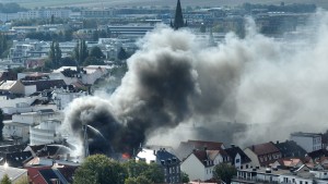 Brand in der Innenstadt von Bad Homburg