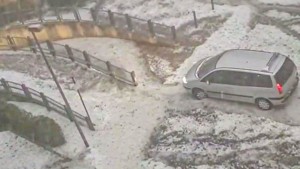 Unwetter verwandelt Worms in eine Winterlandschaft