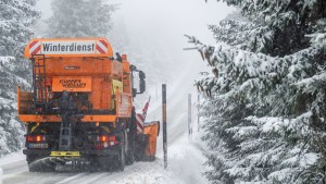 Schnee fällt in Thüringen, Sachsen-Anhalt und Sachsen