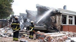 Großbrand an Hamburger Schule