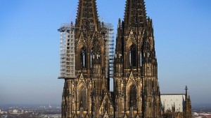 Abbau von prominentem Gerüst am Kölner Dom verschiebt sich