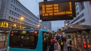 Nahverkehr im Rhein-Main-Gebiet lahmgelegt