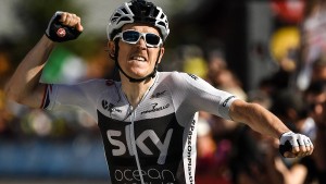 Geraint Thomas erobert das Gelbe Trikot für Team Sky