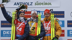 Kühn im Nebel von Antholz starker Dritter